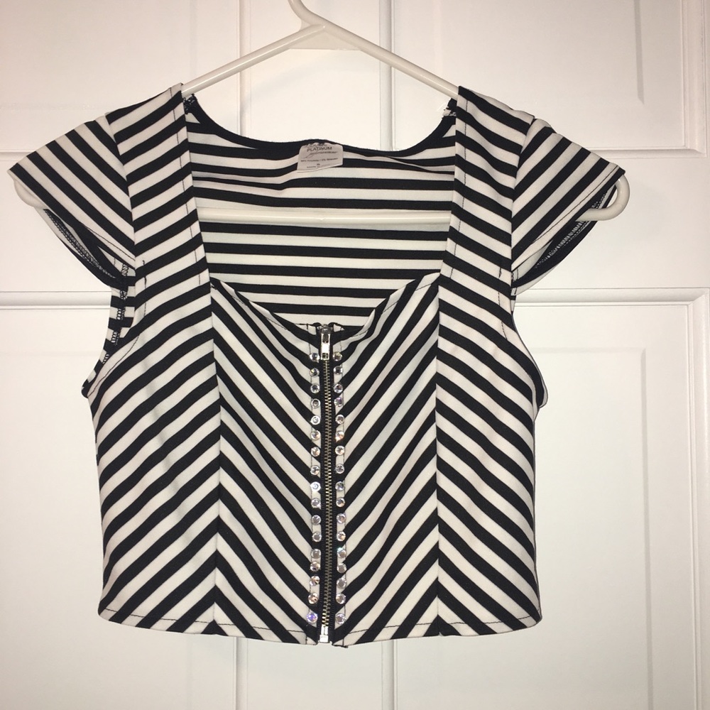 Doube Platnium Crop Top